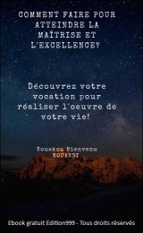 COMMENT FAIRE POUR ATTEINDRE LA MAÎTRISE ET L'EXCELLENCE ?