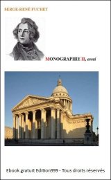 MONOGRAPHIE II, essais