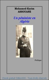 UN PÉTAINISTE EN ALGERIE