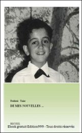 De mes nouvelles ...