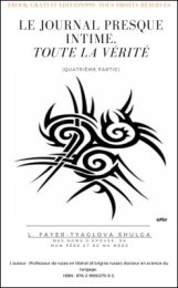 Le journal presque intime Toute la vérité