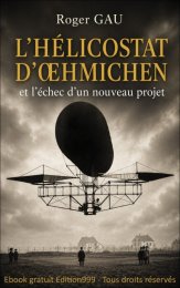 Couverture du livre L'Hélicostat d'Œhmichen et l'échec d'un nouveau projet