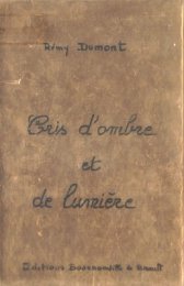 Cris d'ombre et de lumière