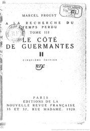 Le Côté de Guermantes - Partie 2