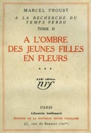 À l'ombre des jeunes filles en fleurs - Partie 1