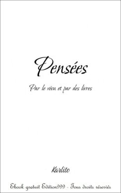 Couverture du livre Pensées par le vécu et par des livres