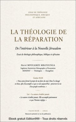 Couverture du livre La théologie de la réparation