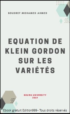 Equations de Klein Gordon sur les variétés