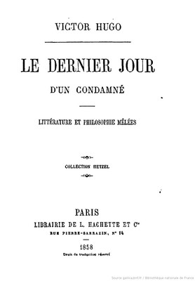 Le Dernier Jour d'un condamné
