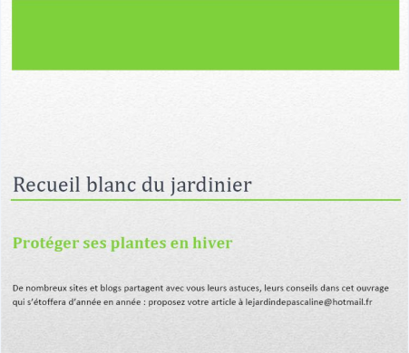 Couverture du livre Le recueil blanc du jardinier